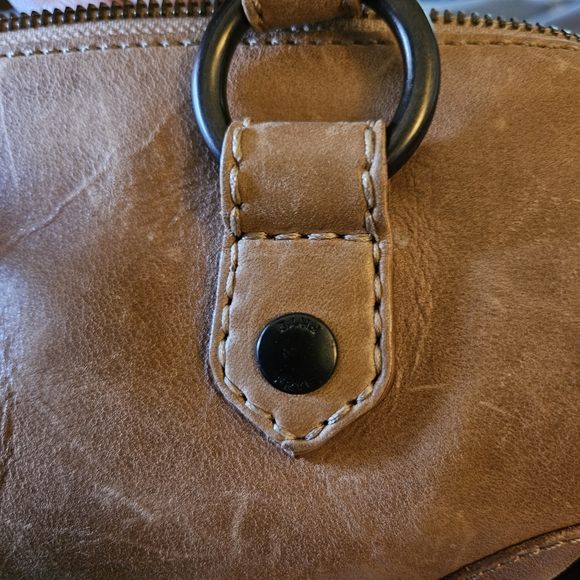 FRYE Mini Tan Barrel Bag - Picture 5 of 7